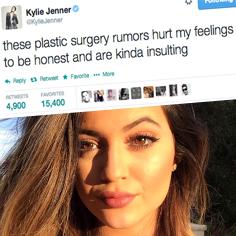 //kylie jenner plastic surgery twitter sq