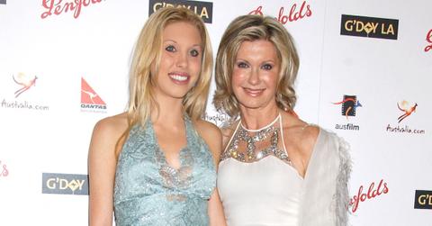 Photo of Chloe Lattanzi and Olivia Newton-John.