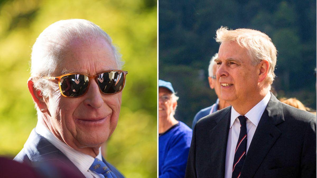 Photo of King Charles and Andrew Windsor