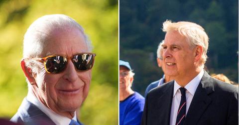 Photo of King Charles and Andrew Windsor