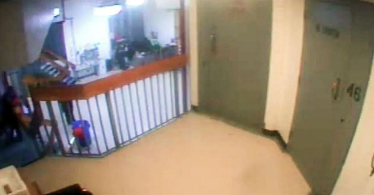 picture of CCTV footage outside Epstein jail cell