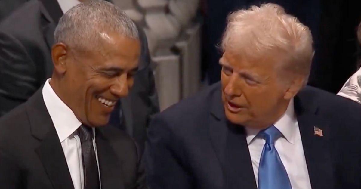 donald trump barack obama laughing kamala harris mad