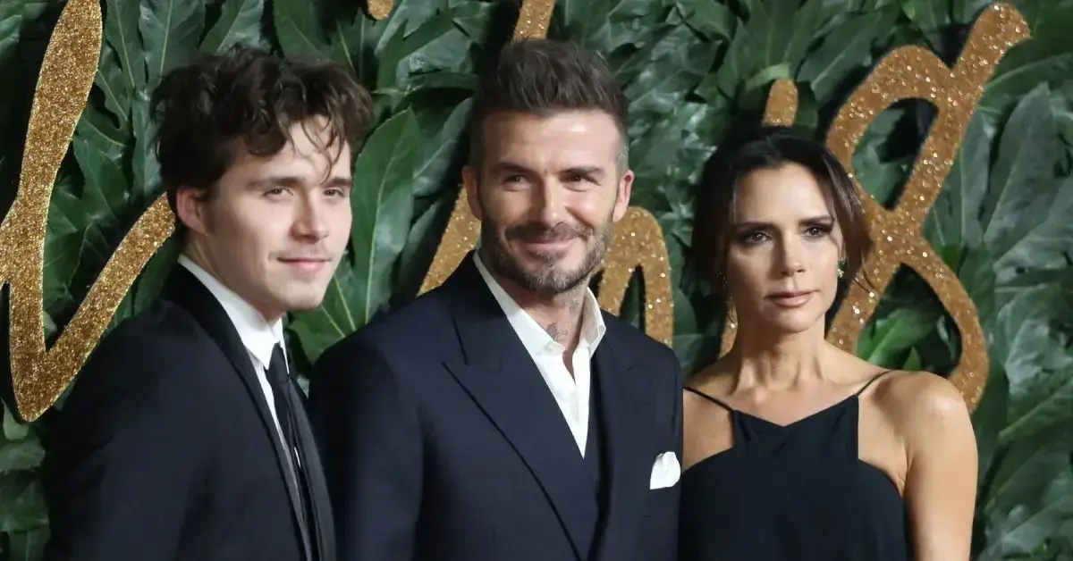 Photo of David, Victoria and Brooklyn Beckham