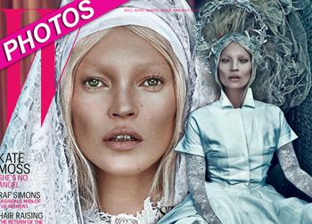 //kate moss w bible cross