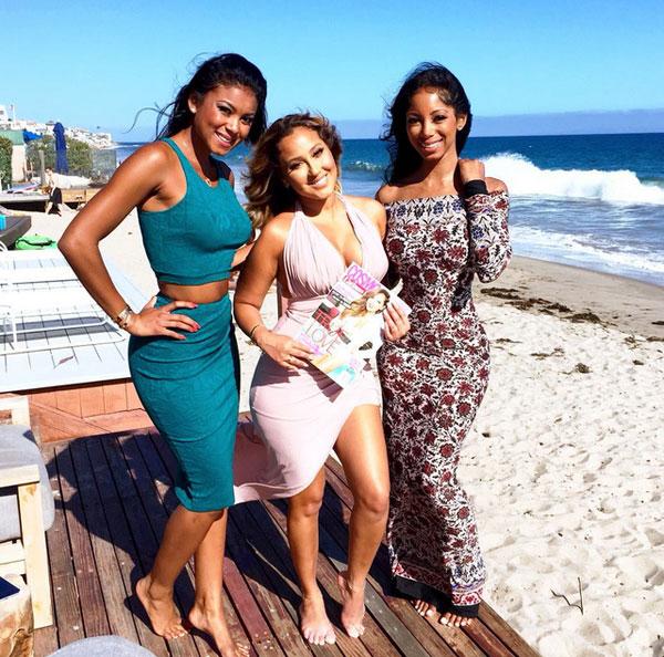 //adrienne bailon cosmo latina justfab beach