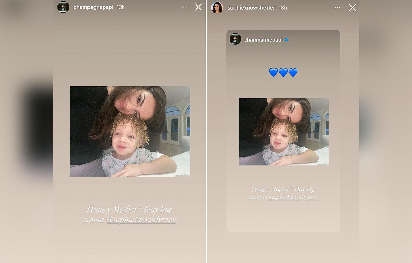 drake son adonis speaks french honors rarely seen baby mama on mothers day