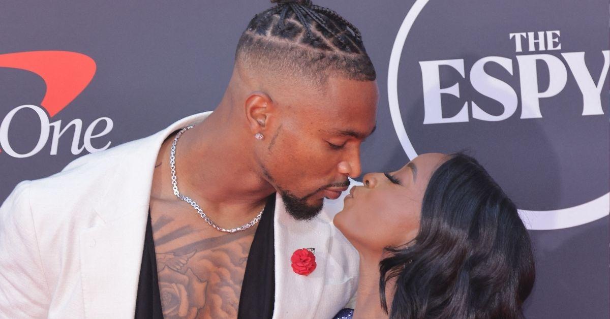 picture of simone Biles and Jonathan Owens