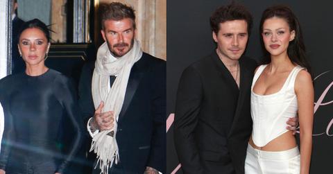 Photo of Victoria Beckham and David Beckham, Brooklyn Beckham and Nicola Petz