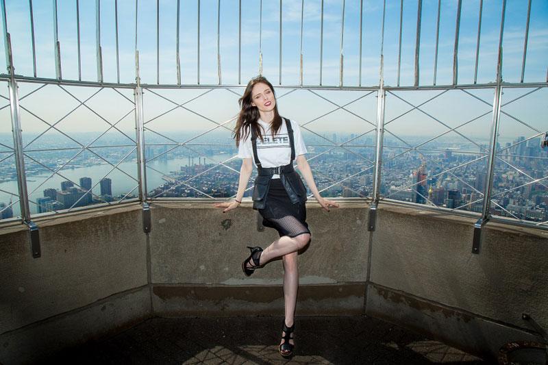 //DKMS Global Ambassador Coco Rocha lights The Empire State Building in honor of DKMS th Anniversary and World Cancer Day