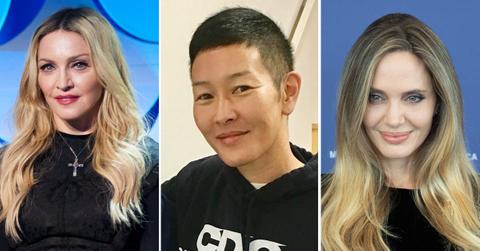 madonnas steamy lesbian love triangle affair revealed queen of pop  romped with lesbian model jenni shimizu  who dated angelina jolie pp