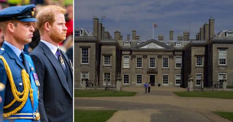 Photo of Prince William, Harry and Althorp House