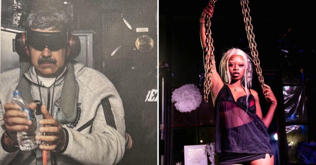 nicolas maduro and random woman in chains