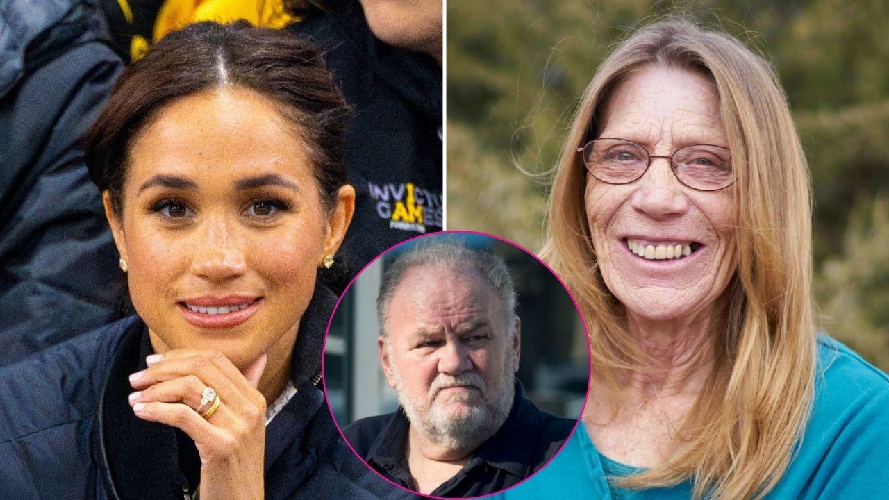 split image of Meghan Markle, Roslyn Loveless, and Thomas Markle Sr.