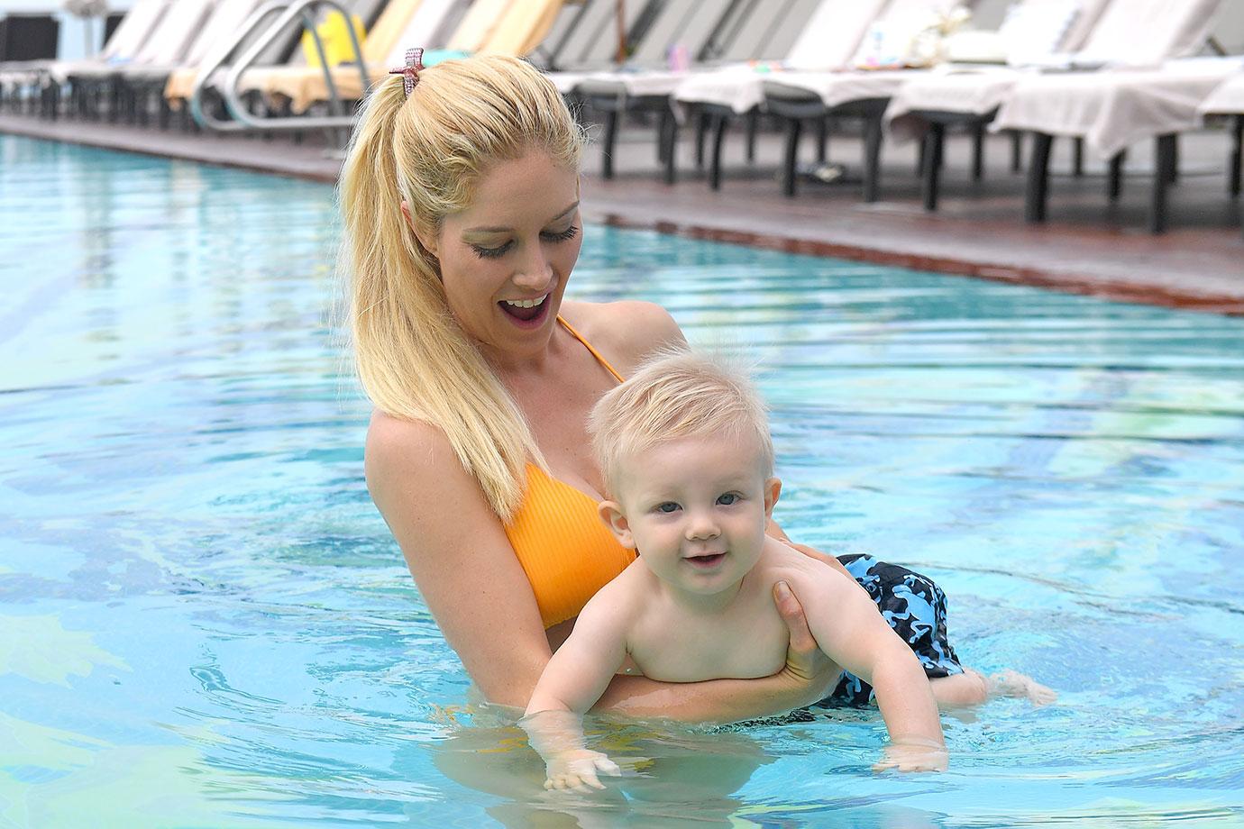 Heidi Montag Pool Day Son Gunner