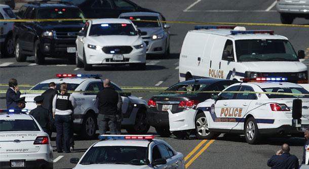 //capitol shooting suspect hits police car pp