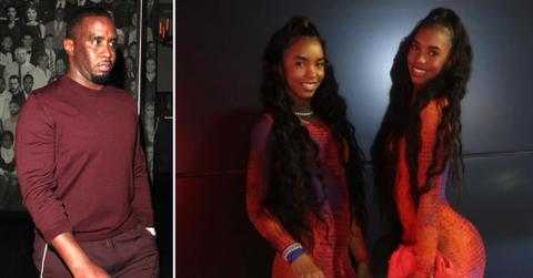 diddy spotted with twin daughters topgolf miami pp