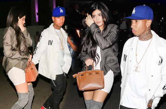 Kylie Jenner & Tyga Together At Kanye's 'Famous' Music Video Premiere