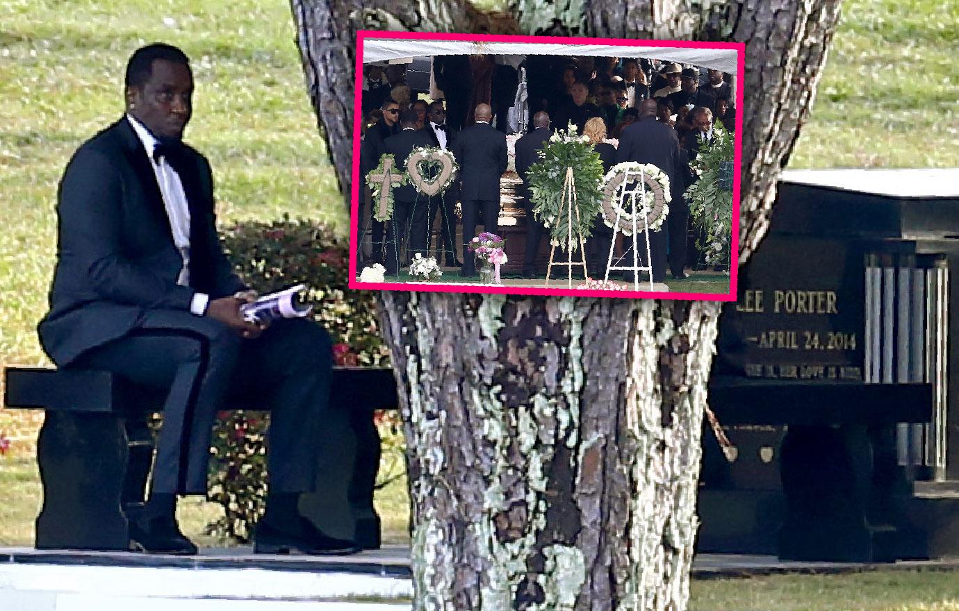 Diddy Delivers Eulogy Holds Hands With Mary J. Blige Kim Porter Funeral