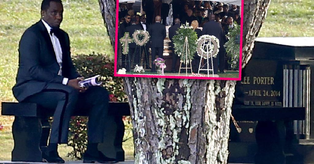 Diddy Delivers Eulogy Holds Hands With Mary J. Blige Kim Porter Funeral