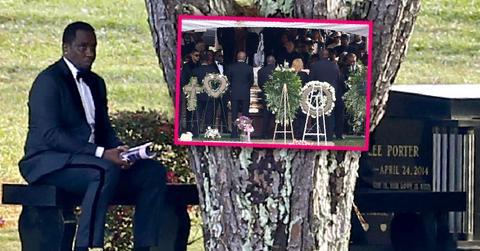 Diddy Delivers Eulogy Holds Hands With Mary J. Blige Kim Porter Funeral