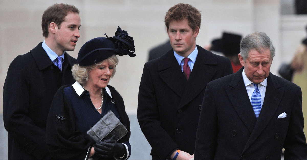Photo of Prince William, Camilla Parker Bowles, Prince Harry and King Charles