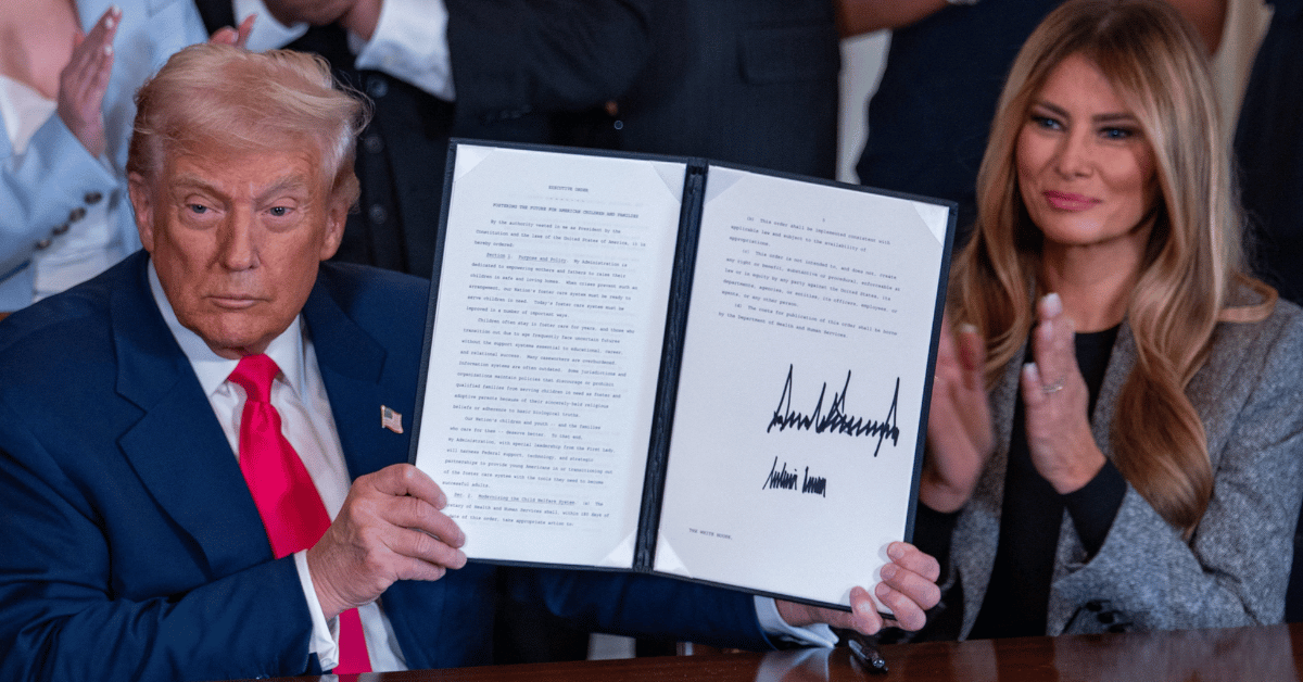 Photo of Donald and Melania Trump