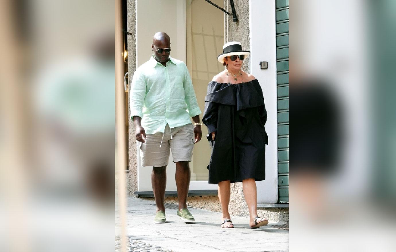 Kris Jenner And Corey Gamble Look Miserable In Portofino