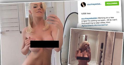 //courtney stodden copies kim kardashian nude selfie pp