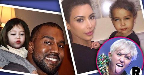 Miley Cyrus Posts Photoshopped Instragram Pics Of North West