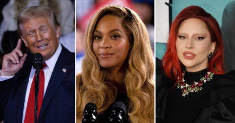 Composite of Donald Trump, Beyonce, Lady Gaga