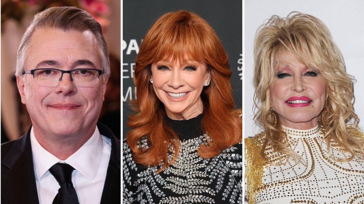 Vince Gill and Dolly Parton supported Reba McEntire after eight band members died in a 1991 plane crash, with Parton telling her, 'Here, take my band.'