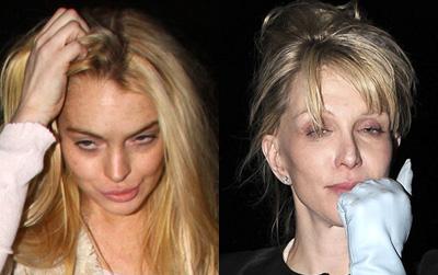 //lindsay lohan courtney love