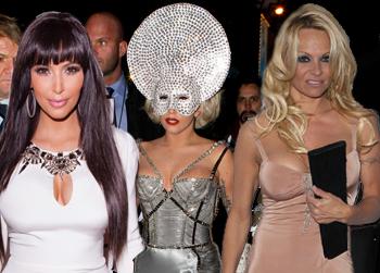 //kim kardashian lady gaga pamela anderson best worst wacky nye