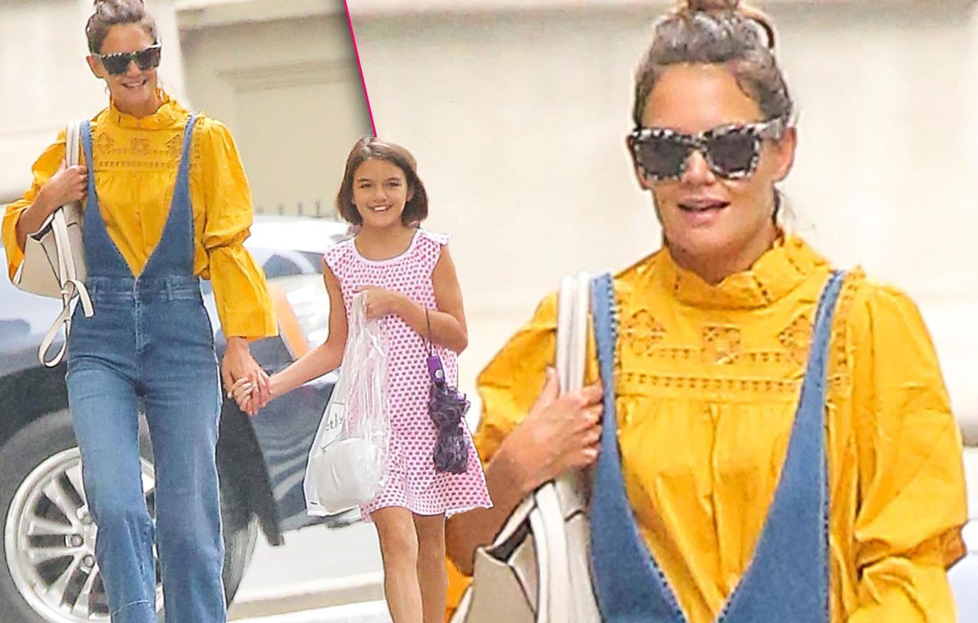 Katie Holmes And Suri Cruise Go For A Stroll In New York