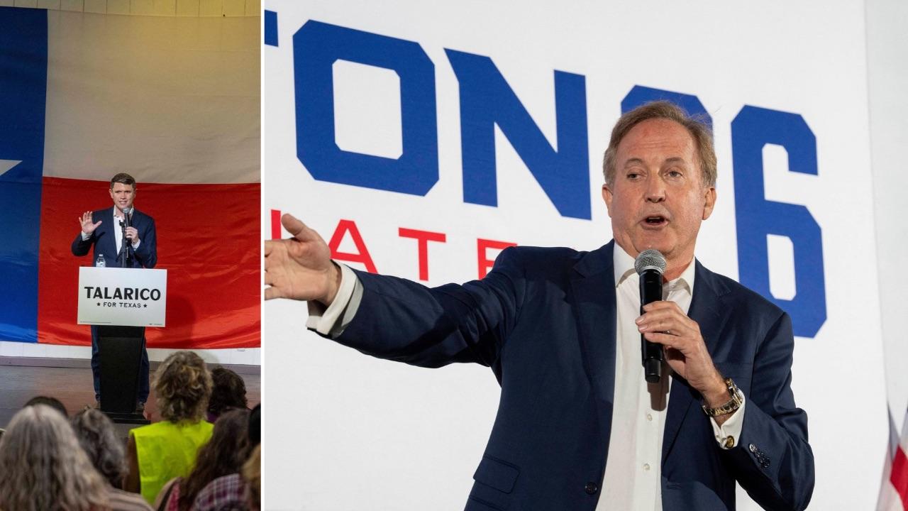 Photo of James Talarico, Ken Paxton
