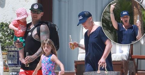 Pink Carey Hart Beach Kids