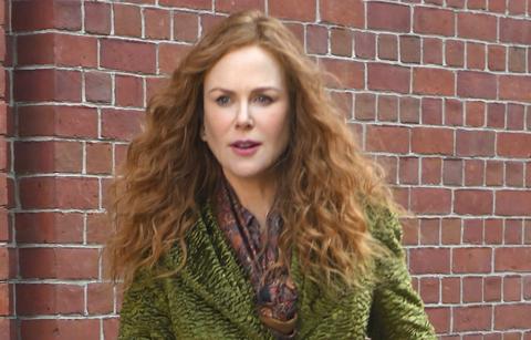 Nicole Kidman seen filming on location for 'The Undoing' on the Upper East Side on March 19, 2019 in New York City.