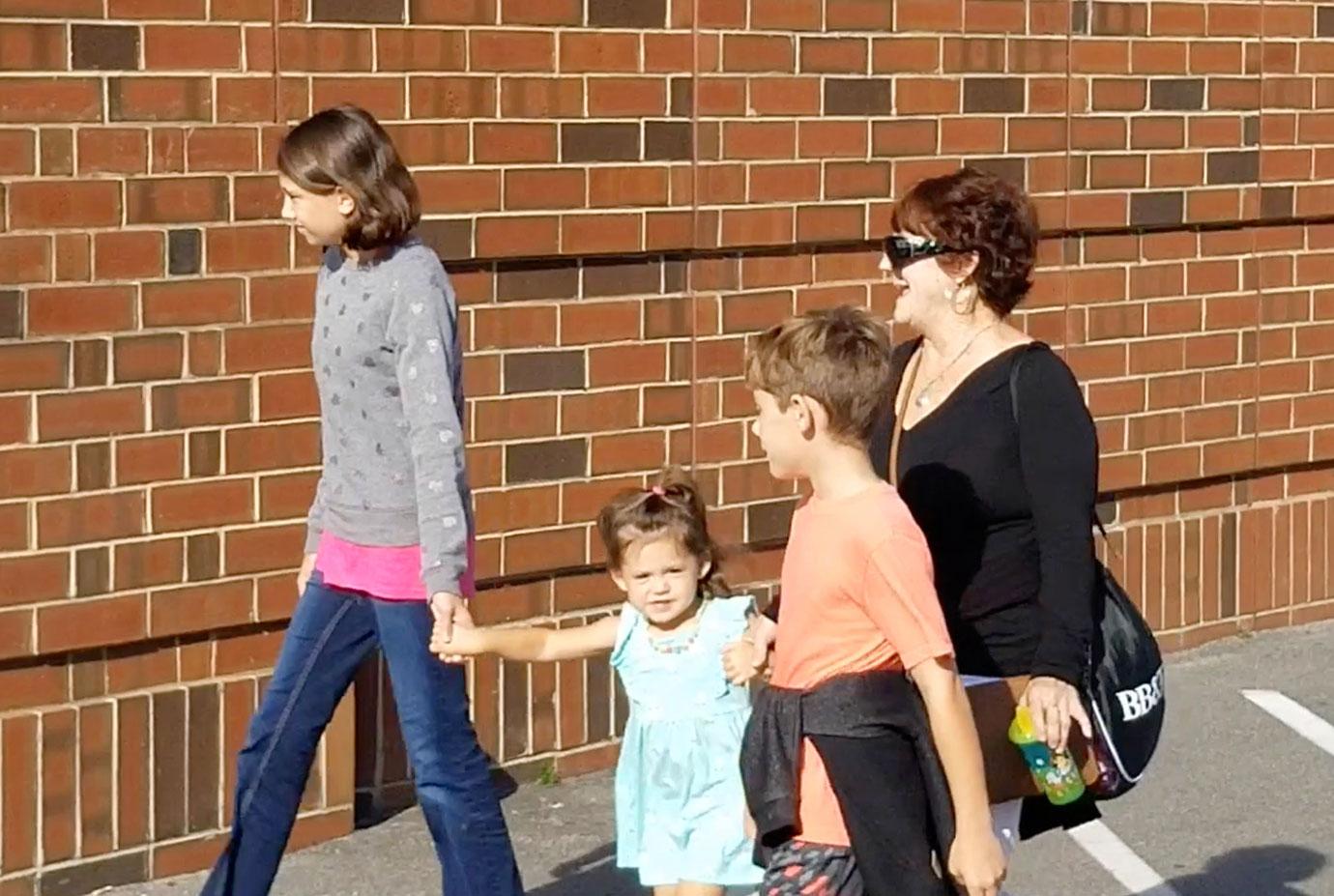 ‘TM2’ Barb, Jace, Maryssa and Ainsley Walking Across Parking Lot