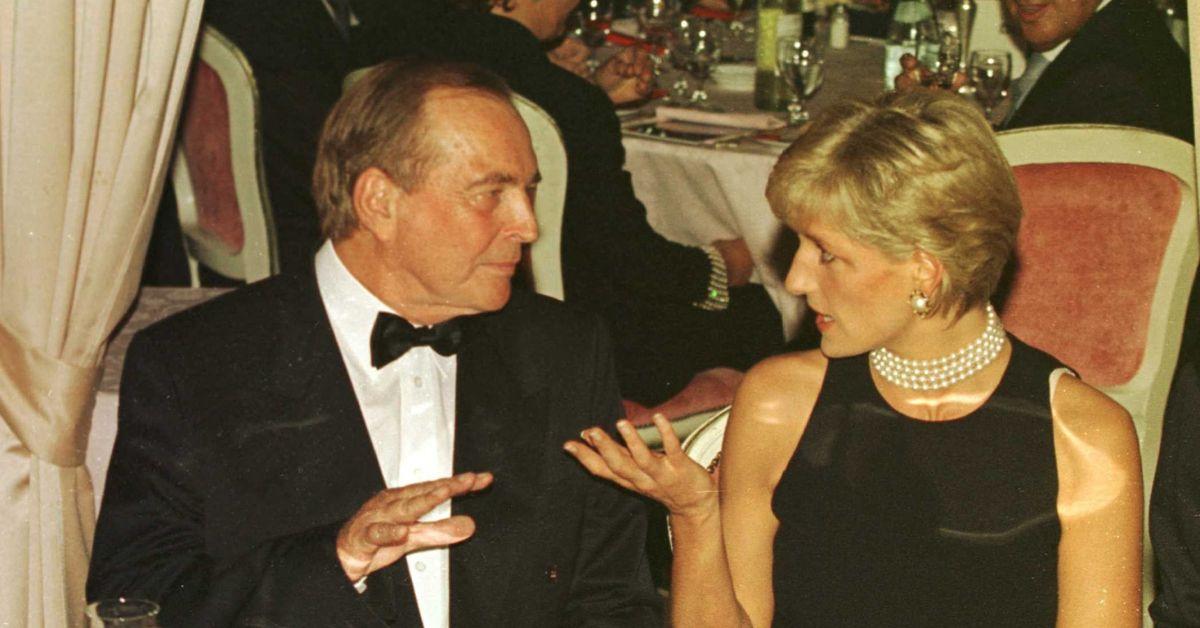 Photo of Princess Diana with Dr. Christian Barnard