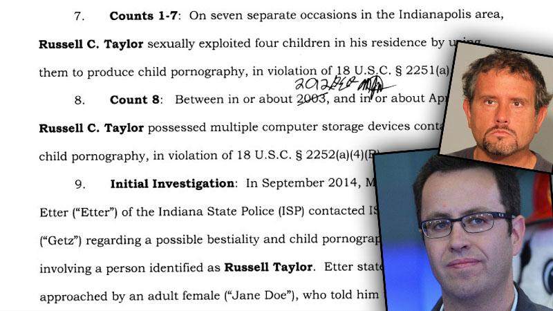 //jared fogle best friend child pornography charges pp