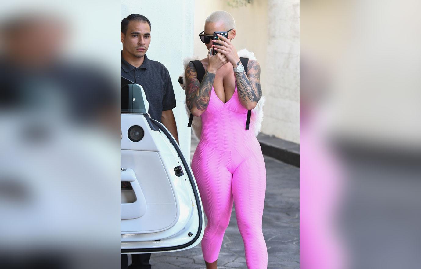 Amber Rose Busty After Botox At Dermatology Center