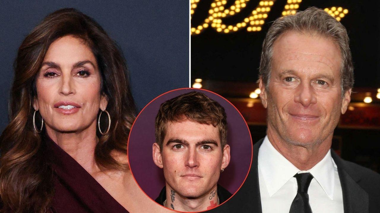 picture of Cindy Crawford, presley Gerber and Rande Gerber