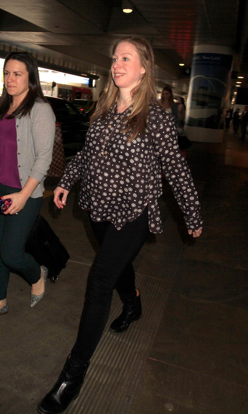 Chelsea Clinton Pregnant No Makeup