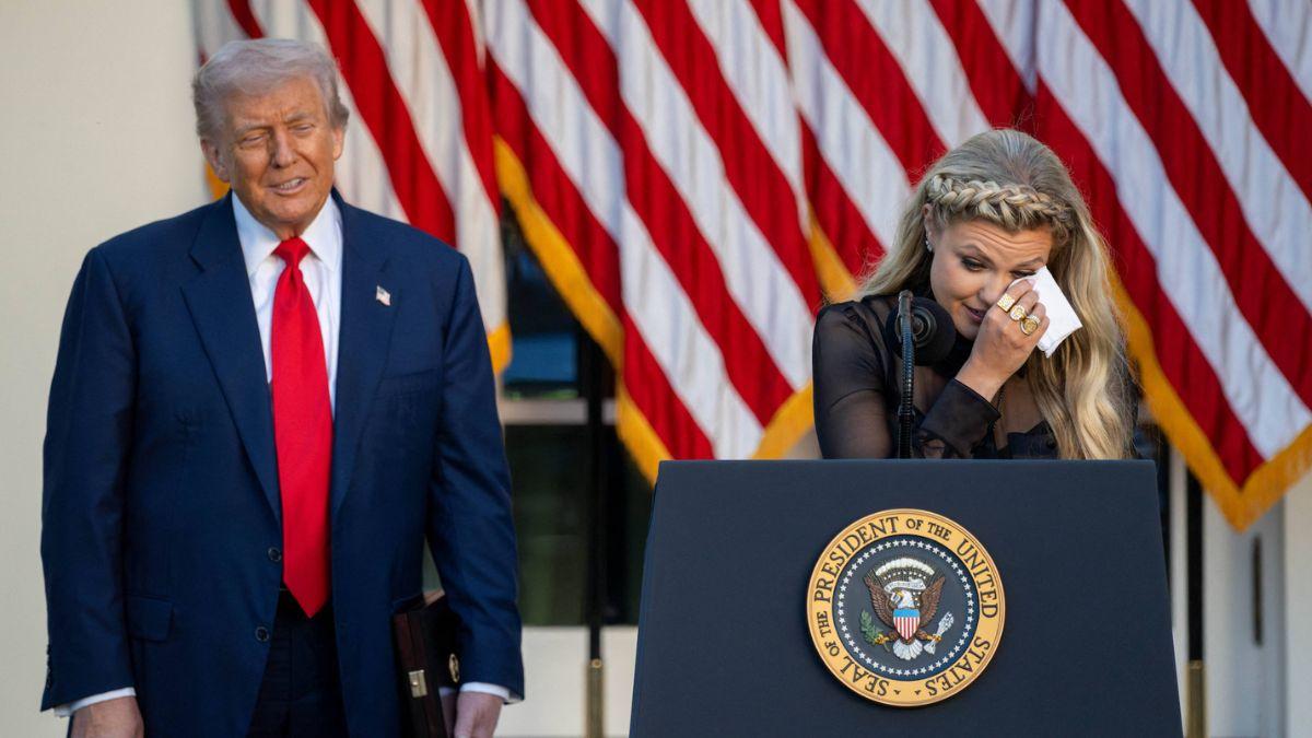 Photo of Donald Trump, Erika Kirk