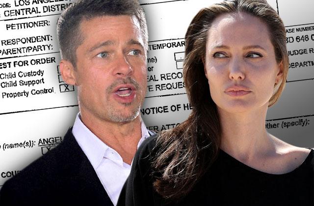 brad pitt angelina jolie court custody legal documents