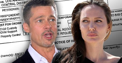 brad pitt angelina jolie court custody legal documents