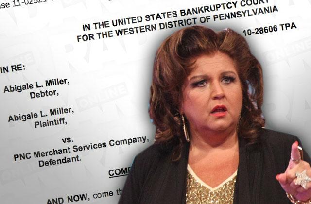 //abby lee miller credit card fight