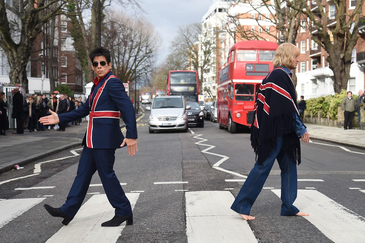 Zoolander 2 Ben Stiller Owen Wilson Beatles Abbey Road