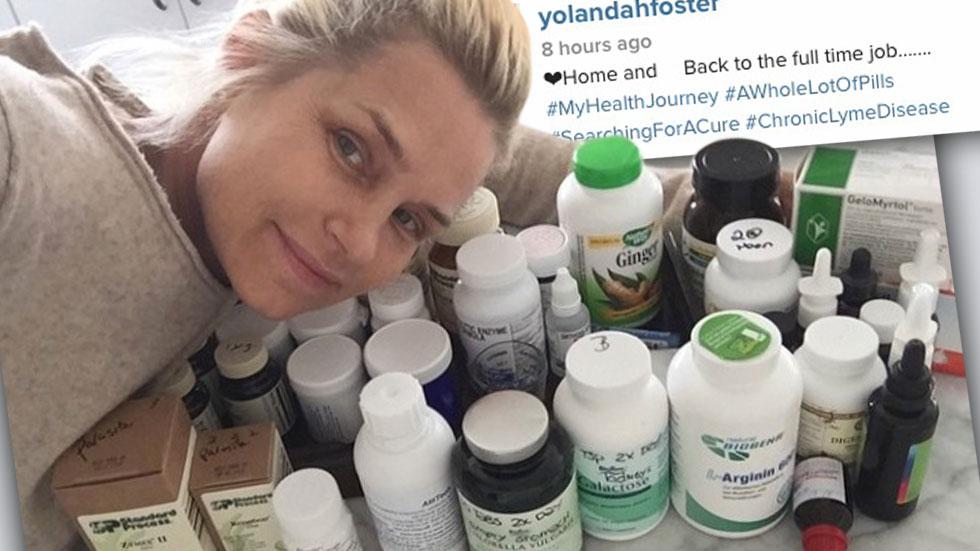 //yolanda foster pills lyme disease instagram medication photo