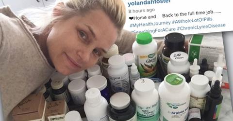 //yolanda foster pills lyme disease instagram medication photo